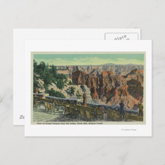 Aussicht auf den Park Postkarte (Vorne/Hinten)