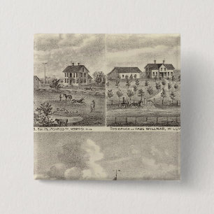 Aussicht auf den Park und die Residenz in Minnesot Button