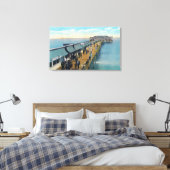 Aussicht auf den Pier Leinwanddruck (Insitu (Schlafzimmer))