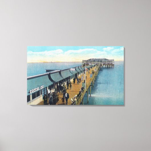 Aussicht auf den Pier Leinwanddruck (Vorderseite)