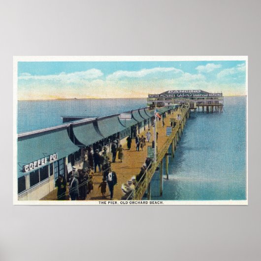 Aussicht auf den Pier Poster (Vorne)