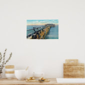 Aussicht auf den Pier Poster (Küche)