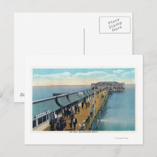 Aussicht auf den Pier Postkarte (Vorne/Hinten)