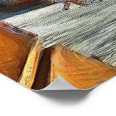 Aussicht auf den Platz Krumlov. Poster (Ecke)