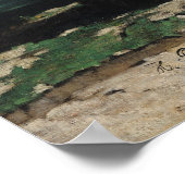 Aussicht auf den Pont du Gard, 1859 Poster (Ecke)