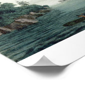 Aussicht auf den Potomac bei Monte Vernon (colou) Poster (Ecke)