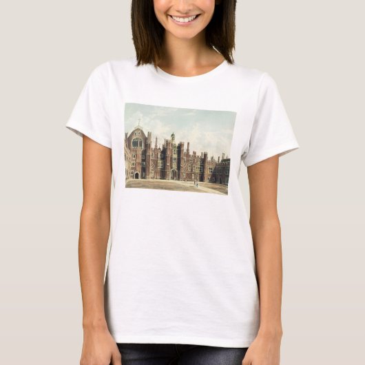 Aussicht auf den Quadrangle im Hampton Court Palac T-Shirt (Vorderseite)