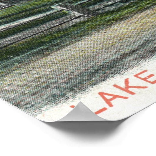 Aussicht auf den Quannapowitter- und den See Poster (Ecke)