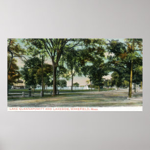 Aussicht auf den Quannapowitter- und den See Poster