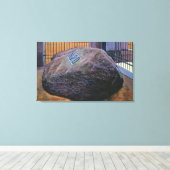 Aussicht auf den Real Plymouth Rock Leinwanddruck (Insitu (Holzboden))