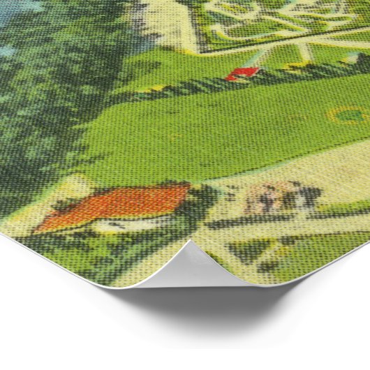 Aussicht auf den Roseland Park Poster (Ecke)