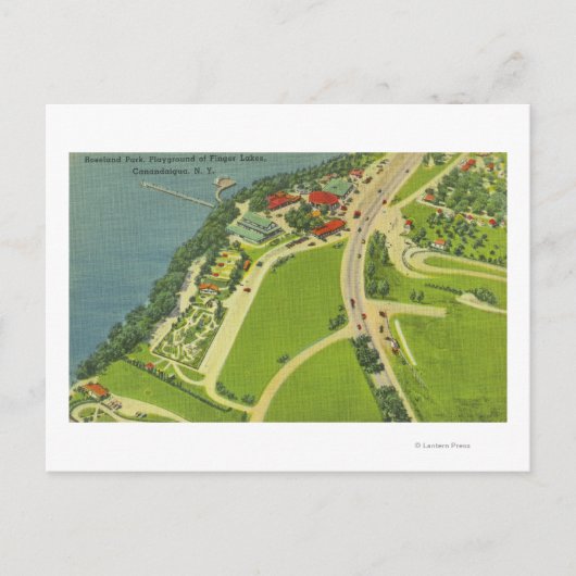 Aussicht auf den Roseland Park Postkarte (Vorderseite)