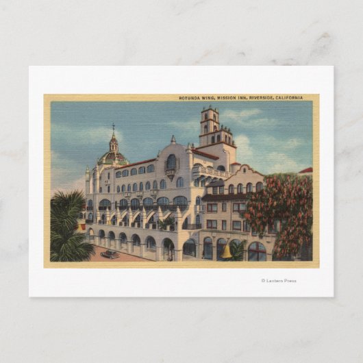 Aussicht auf den Rotunda Flügel im Mission Inn Postkarte (Vorderseite)