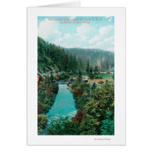 Aussicht auf den Sacramento River Canyon auf SP