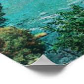 Aussicht auf den Sacramento River Canyon auf SP Poster (Ecke)