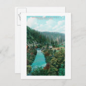 Aussicht auf den Sacramento River Canyon auf SP Postkarte (Vorne/Hinten)