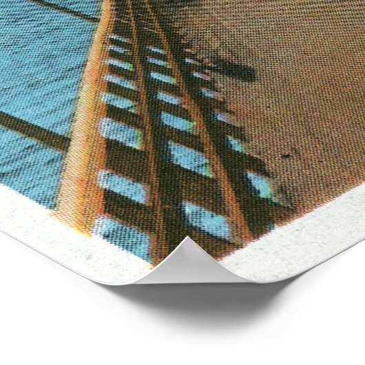 Aussicht auf den Salem Willows Pier Poster (Ecke)