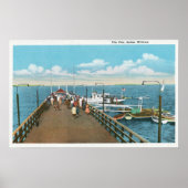 Aussicht auf den Salem Willows Pier Poster (Vorne)