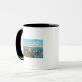 Aussicht auf den Salem Willows Pier Tasse (Vorderseite Links)