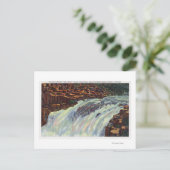 Aussicht auf den Salmon Jumping Punch Bowl Falls Postkarte (Stehend Vorderseite)