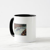 Aussicht auf den Salmon Jumping Punch Bowl Falls Tasse (Vorderseite Links)