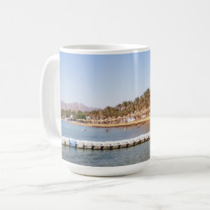 Aussicht auf den Sandstrand Terrazzina Kaffeetasse