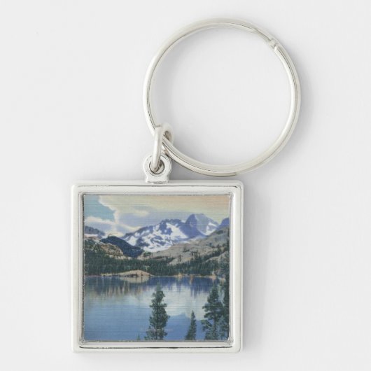 Aussicht auf den Schattensee, Sierra Nevada Schlüsselanhänger (Vorne)