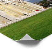 Aussicht auf den Schiefen Turm Poster (Ecke)