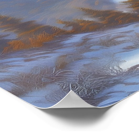 Aussicht auf den Schneeberg Poster (Ecke)