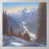 Aussicht auf den Schneeberg Poster (Vorne)