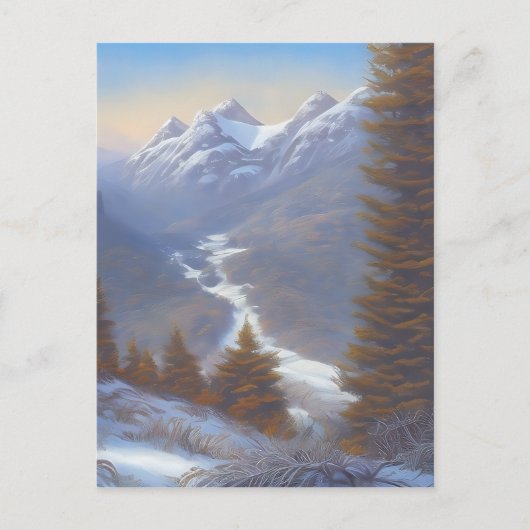 Aussicht auf den Schneeberg Postkarte (Vorderseite)