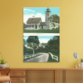 Aussicht auf den See Champlain Leuchtturm Leinwanddruck (Insitu (Wohnzimmer))