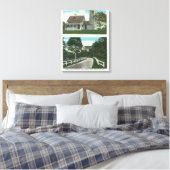 Aussicht auf den See Champlain Leuchtturm Leinwanddruck (Insitu (Schlafzimmer))