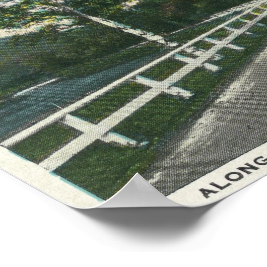 Aussicht auf den See Champlain Leuchtturm Poster (Ecke)