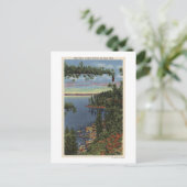 Aussicht auf den See durch Zuckerschluchten Postkarte (Stehend Vorderseite)