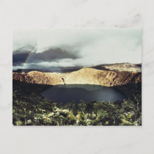 Aussicht auf den See Guatavita Postkarte