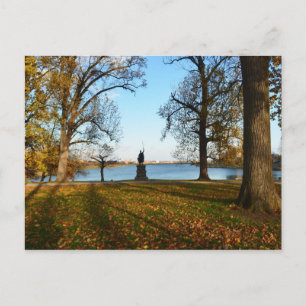 Aussicht auf den See im Druiden Hill Park Postkarte