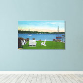 Aussicht auf den See Leinwanddruck (Insitu (Holzboden))