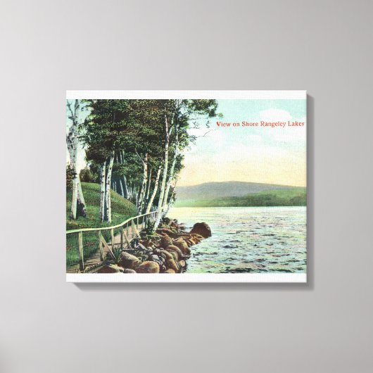 Aussicht auf den See Leinwanddruck (Vorderseite)