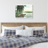 Aussicht auf den See Leinwanddruck (Insitu (Schlafzimmer))