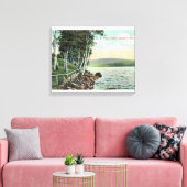 Aussicht auf den See Leinwanddruck (Insitu (Wohnzimmer))