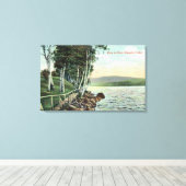 Aussicht auf den See Leinwanddruck (Insitu (Holzboden))