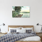 Aussicht auf den See Leinwanddruck (Insitu (Schlafzimmer))