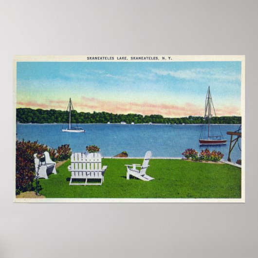 Aussicht auf den See Poster (Vorne)