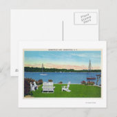 Aussicht auf den See Postkarte (Vorne/Hinten)