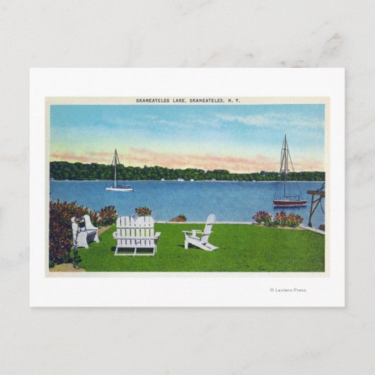 Aussicht auf den See Postkarte (Vorderseite)