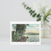 Aussicht auf den See Postkarte (Stehend Vorderseite)