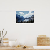 Aussicht auf den See Rocky Mountain, Glacier Natio Poster (Küche)