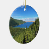 Aussicht auf den See Wallowa, Oregon Keramik Ornament (Rechts)