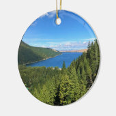 Aussicht auf den See Wallowa, Oregon Keramik Ornament (Links)